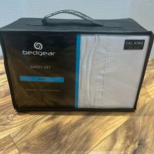 Bedgear Cal King Sheet Set - White Hypoallergenic Cooling